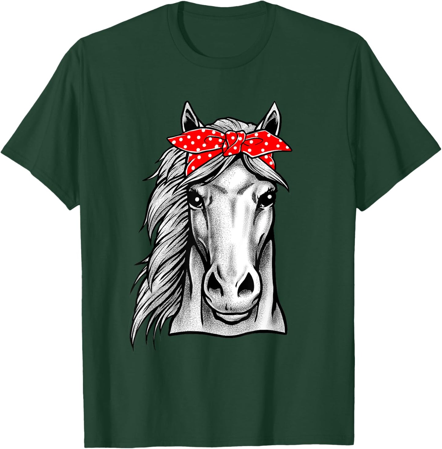 Horse Shirt Graphic - Horse Shirts For Girls T-Shirt - T-Shirt | Forest
