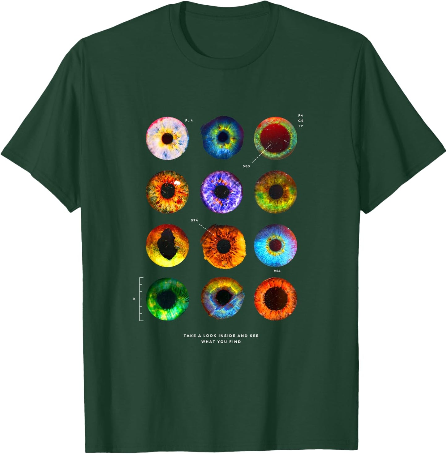 Iris Eye Anatomy Ophthalmologist Optician & Ophthalmologist T-Shirt - T-Shirt | Forest