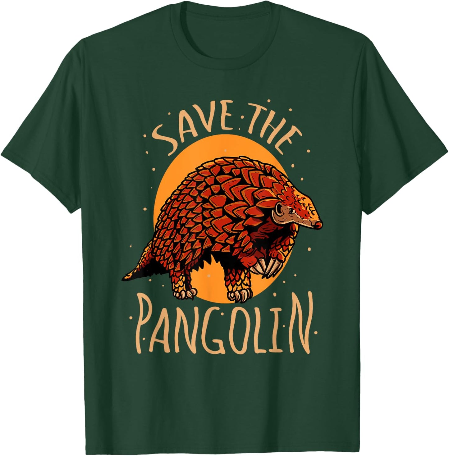 Save The Pangolin Endangered Animals Cute Pangolins T-Shirt - T-Shirt | Forest