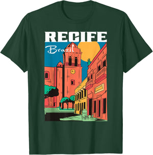Recife Pernambuco Brazil Vintage T-Shirt - T-Shirt | Forest
