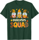 Dialysis Squad Cute Gnome Nurse Leopard Thanksgiving Fall T-Shirt - T-Shirt | Forest