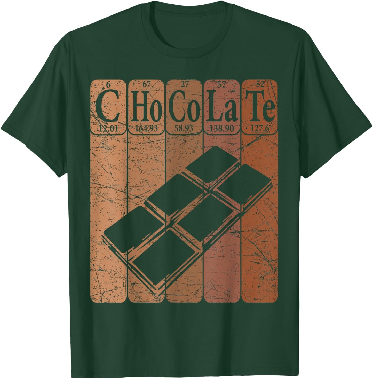 Chocolate Periodic Table Elements Chocoholic Chocolate Lover T-Shirt - T-Shirt | Forest
