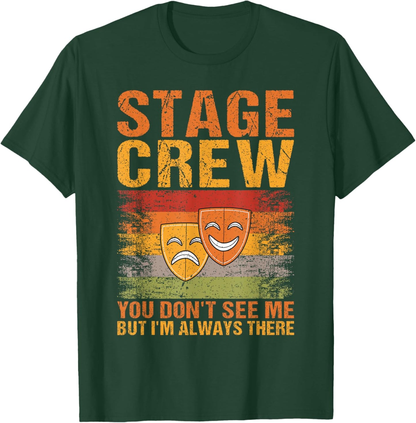 Stage Crew Backstage Theatre Staff Tech Crew Running Crew T-Shirt - T-Shirt | Forest