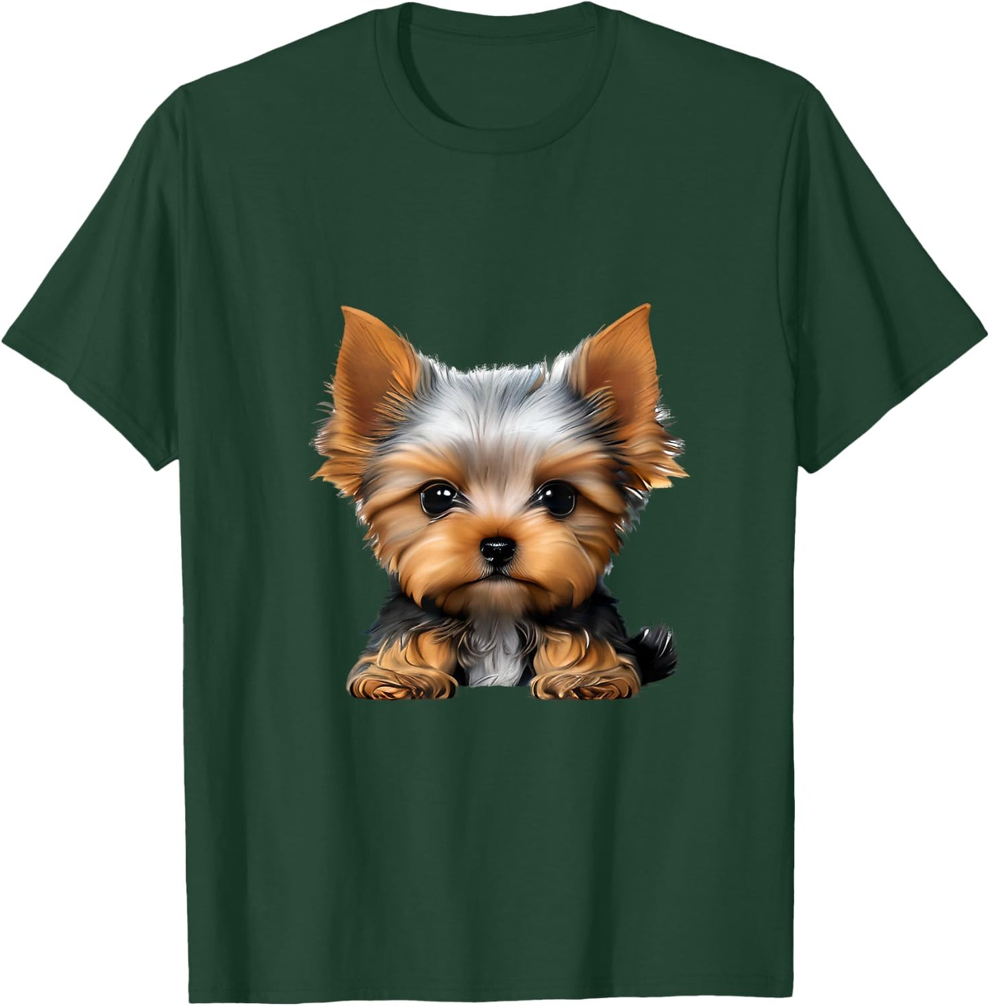 Colorful Splash Art Yorkshire Terrier Puppy Dog Owner T-Shirt - T-Shirt | Forest