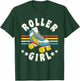 Roller Girl Vintage Retro Roller Derby T-Shirt - T-Shirt | Forest