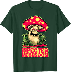 Infected Mushroom Nature Plant Mushroom T-Shirt - T-Shirt | Forest