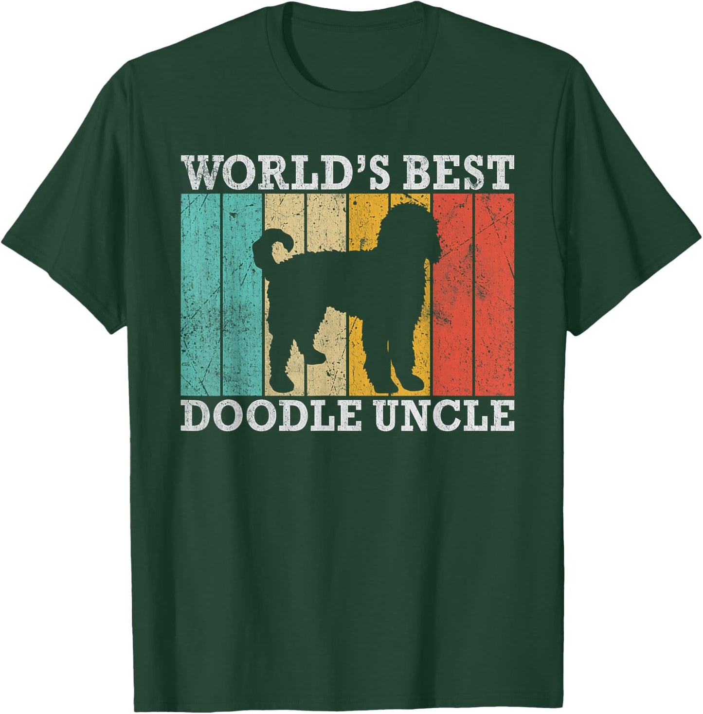 Worlds best Doodle Uncle Golden Doodle Uncle T-Shirt - T-Shirt | Forest