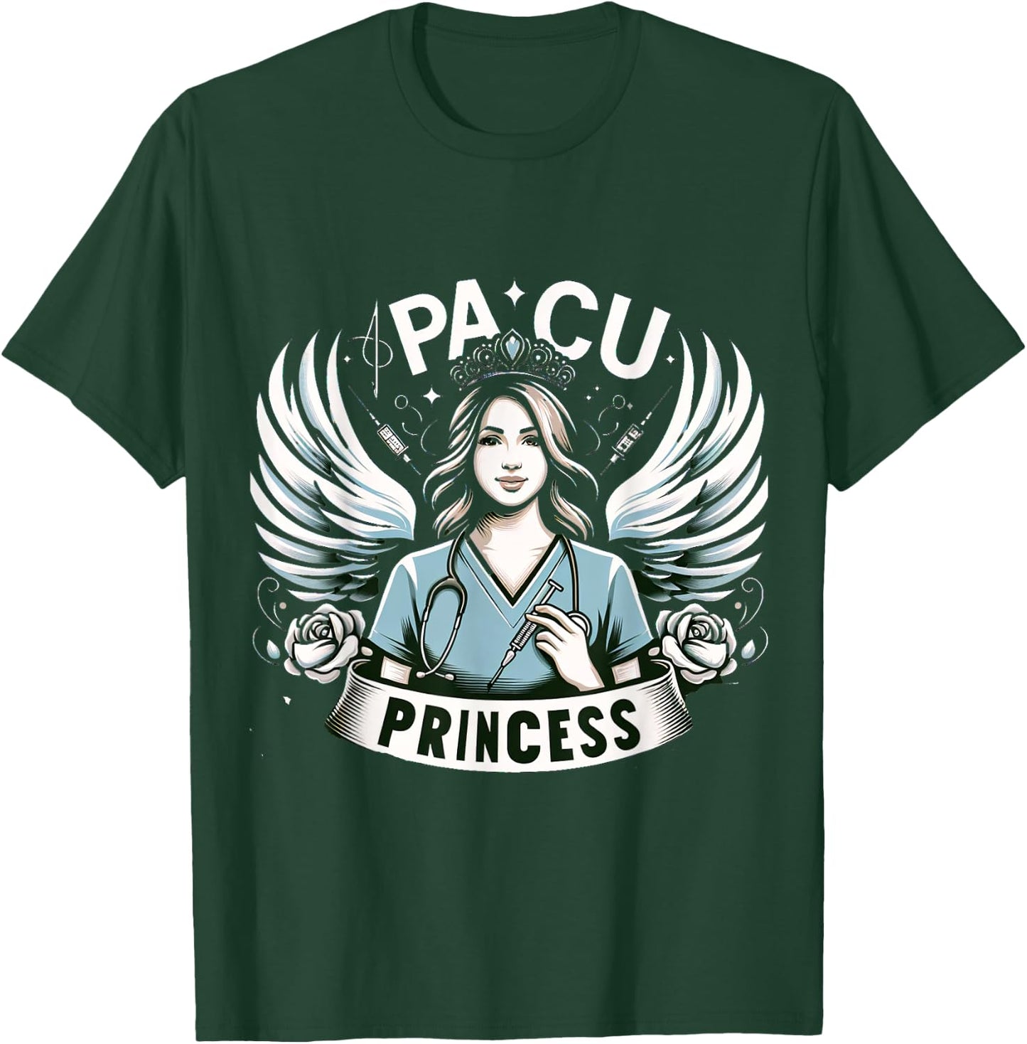 PACU Princess Post Anesthesia Nurse Nursing T-Shirt - T-Shirt | Forest
