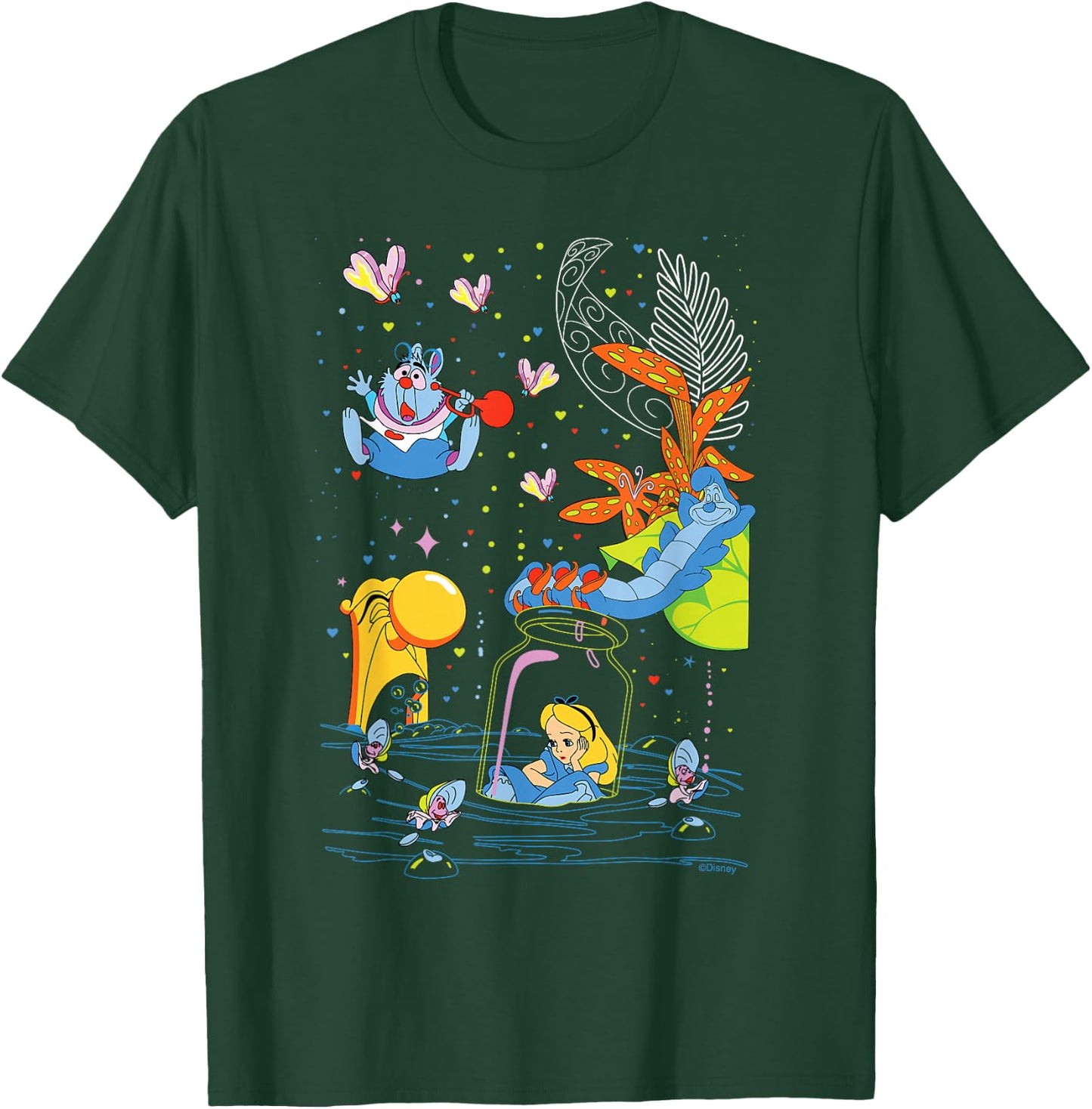 Disney Alice in Wonderland Bottle Adventure Valentine’s Day T-Shirt - T-Shirt | Forest