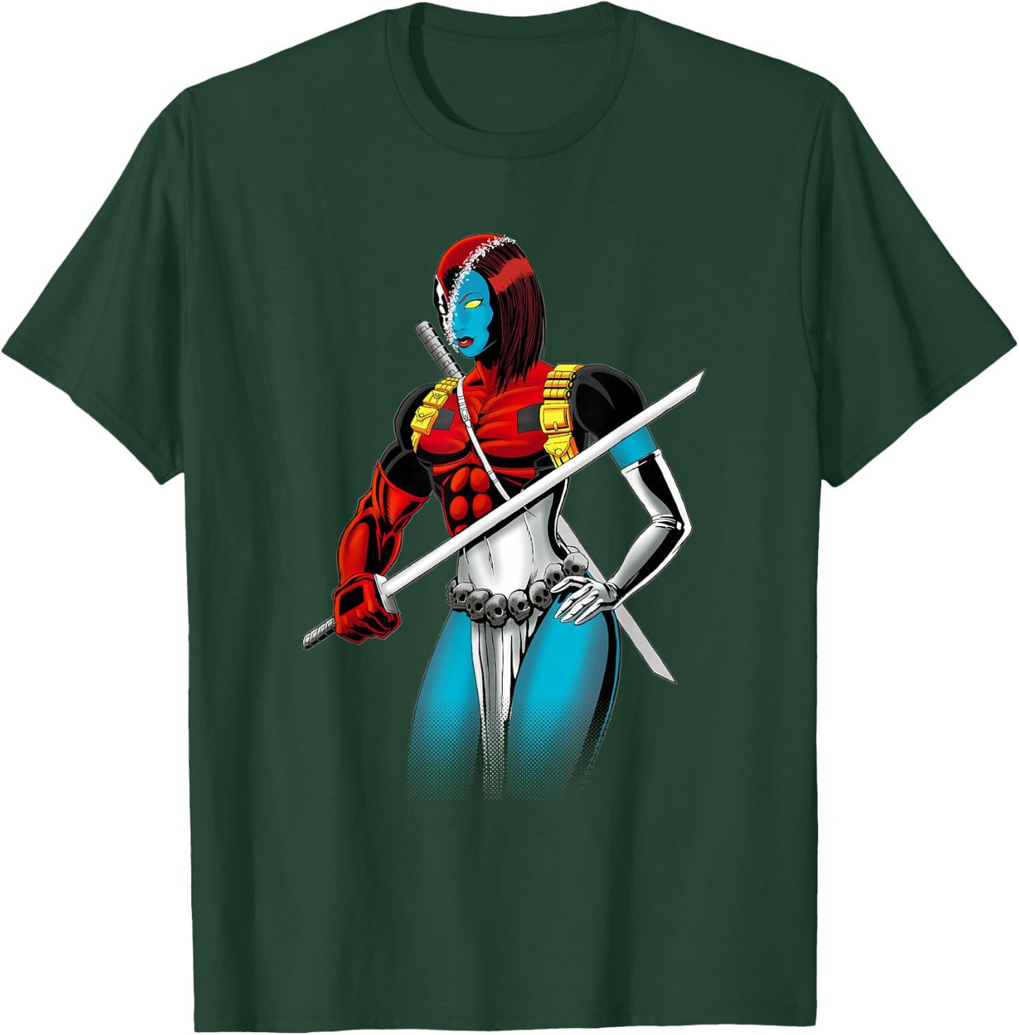 Marvel X-Men Deadpool Mystique Amalgam Portrait T-Shirt - T-Shirt | Forest