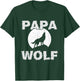 Dad Wolf Wolves Funny Father Dad Father's Day Gift T-Shirt - T-Shirt | Forest