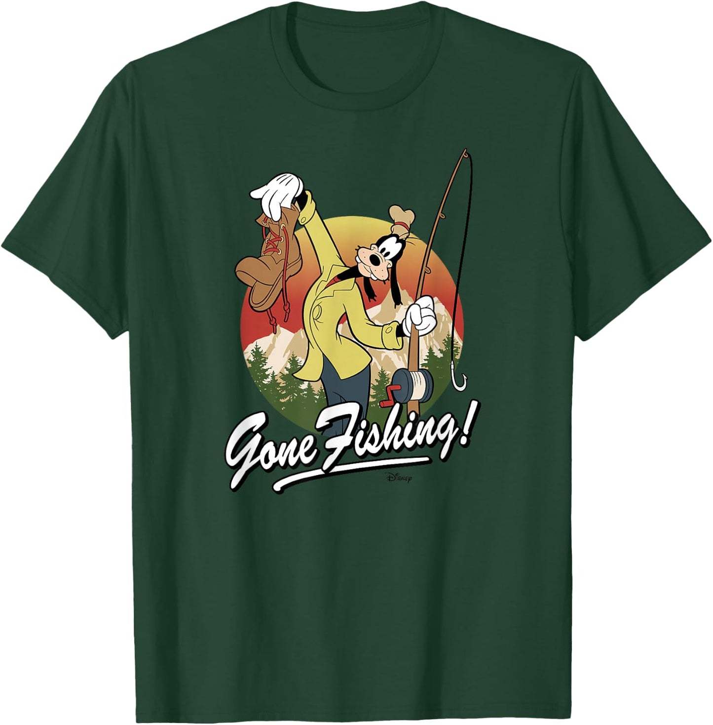 Disney - Goofy Gone Fishing! T-Shirt - T-Shirt | Forest