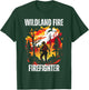 Wildland Fire Firefighter Firemen Rescue Department Fireman T-Shirt - T-Shirt | Forest