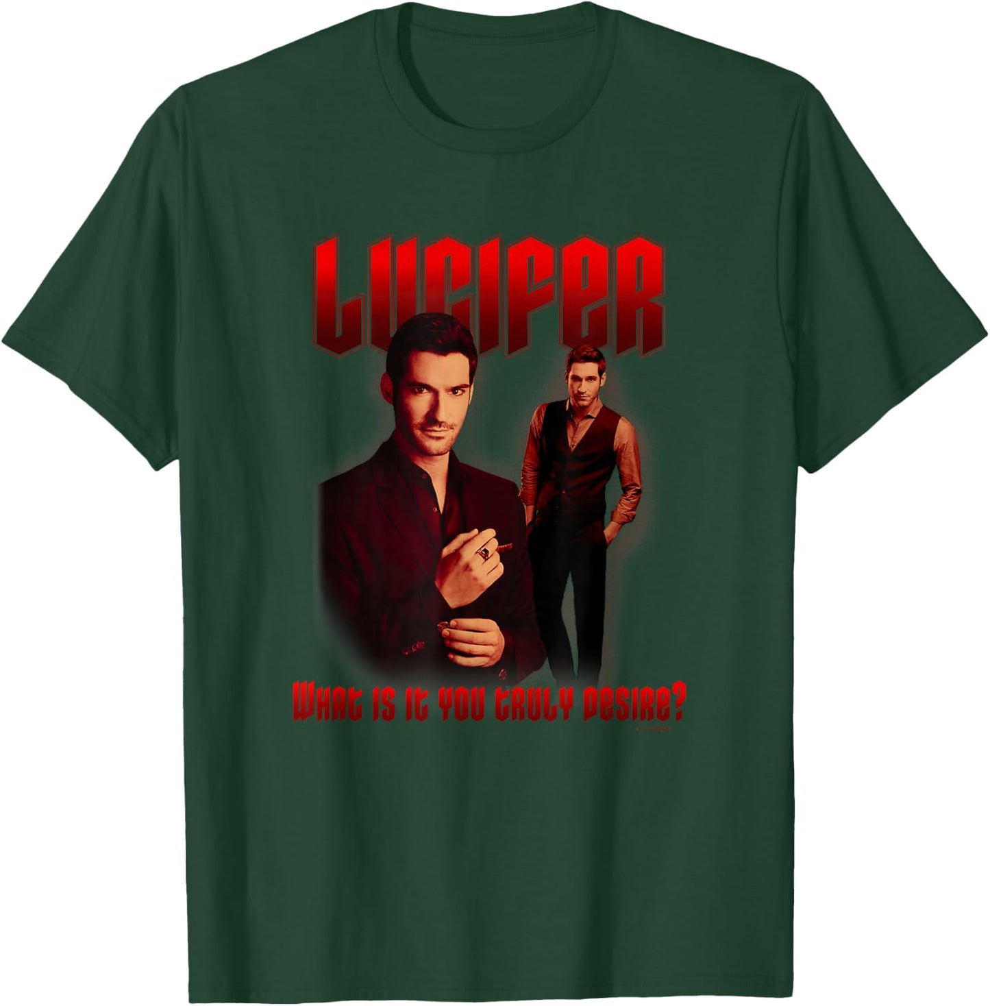 Lucifer What Is It That You Truly Desire Devilish Poster T-Shirt - T-Shirt | Forest