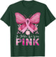In October We Wear Pink Butterfly Breast Cancer Awareness T-Shirt - T-Shirt | Forest