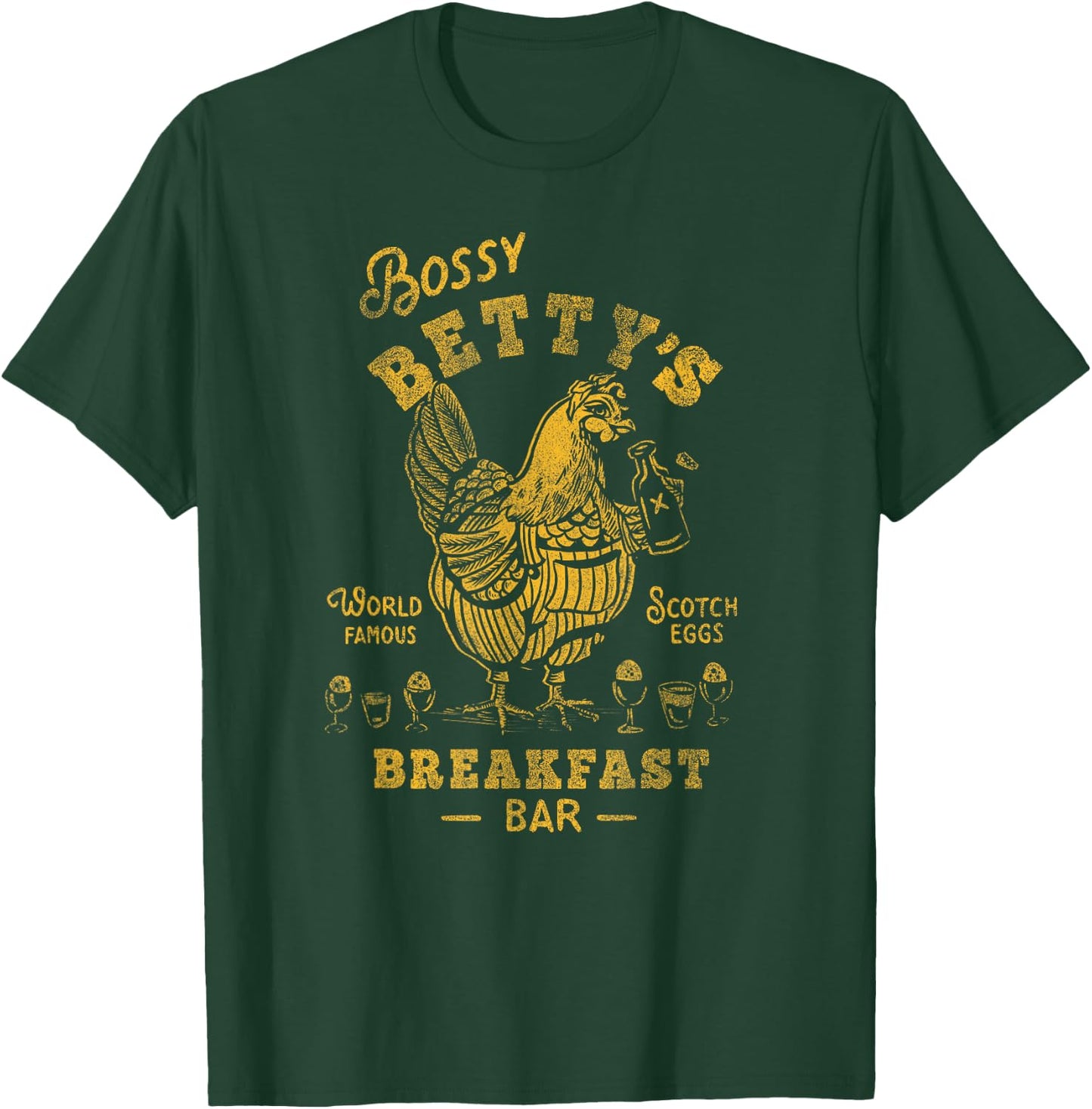 Bossy Bettys Mother Hen Funny Breakfast Brunch Travel Diner T-Shirt - T-Shirt | Forest