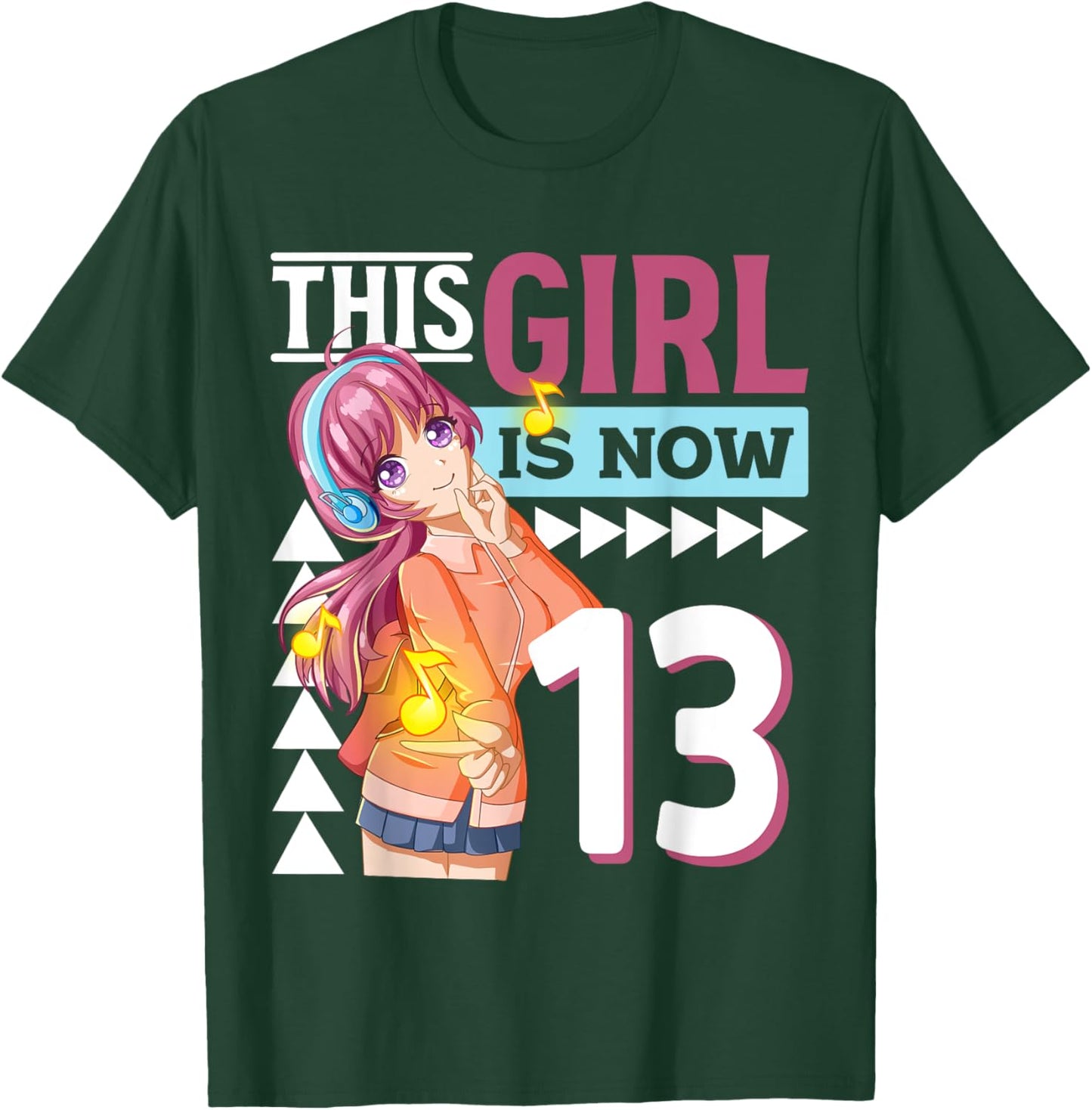 This Anime Girl Is Now 13 Years Old Anime 13 th Birthday T-Shirt - T-Shirt | Forest