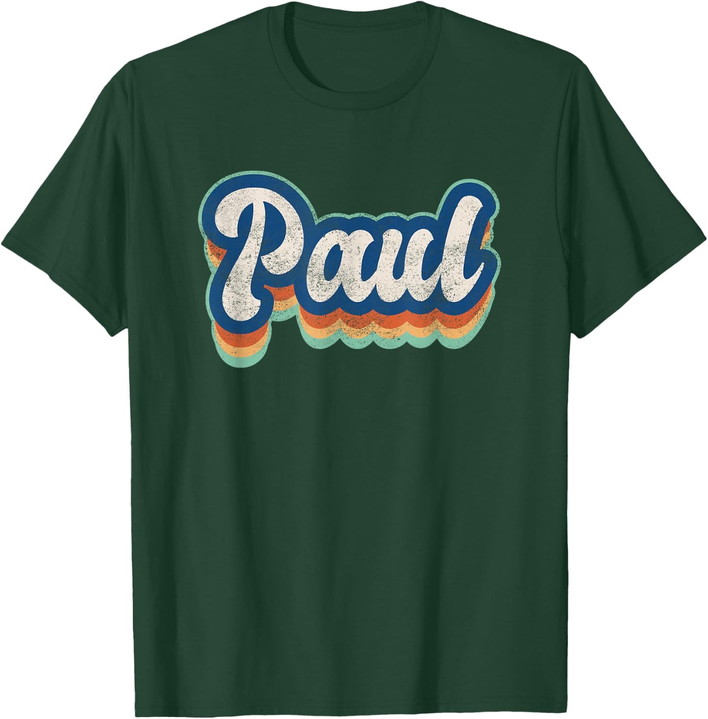 Paul First Name Boy Vintage Style 70s 80s Personalized T-Shirt - T-Shirt | Forest