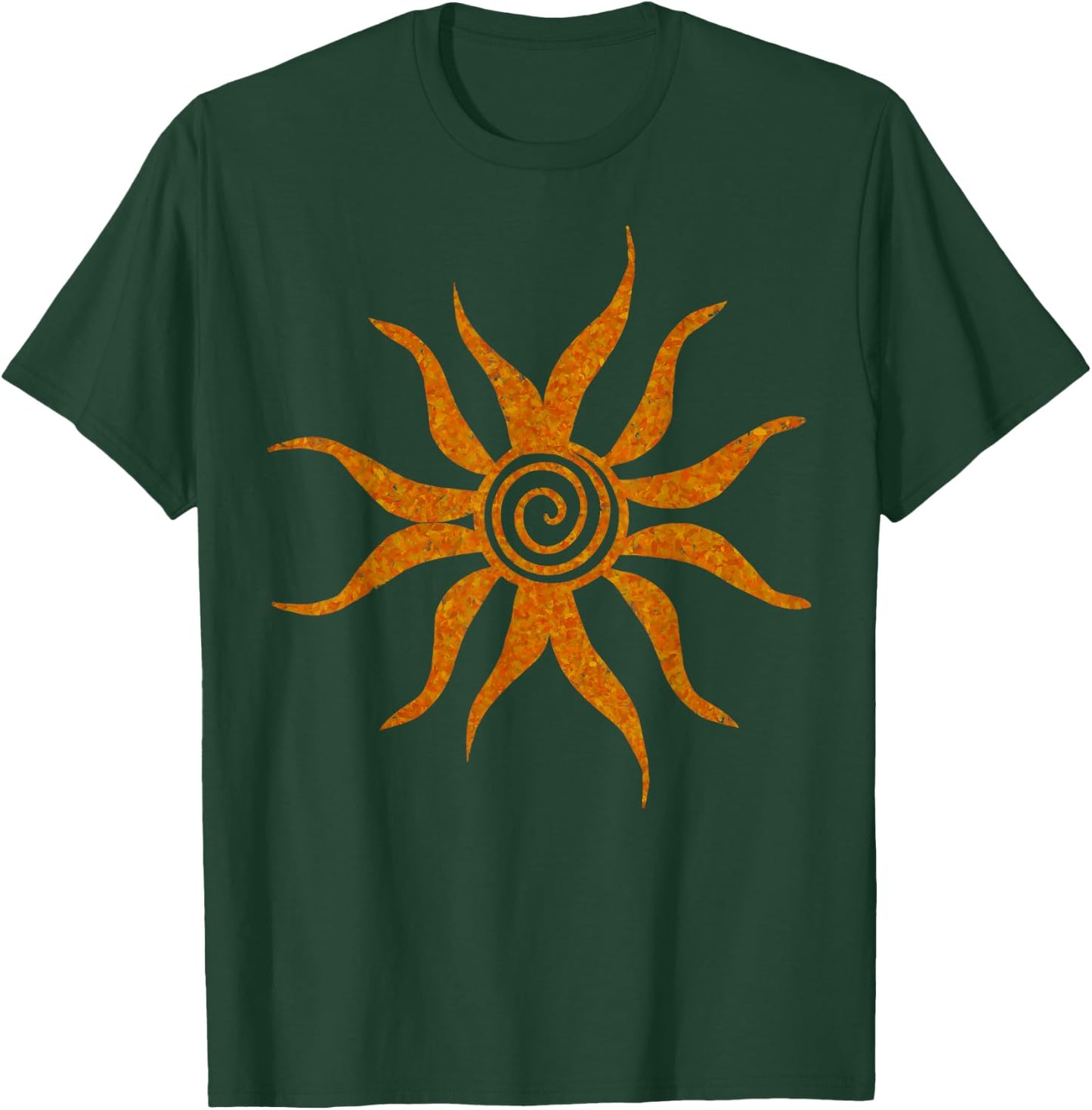 Sun Symbol Spirituality T-Shirt - T-Shirt | Forest