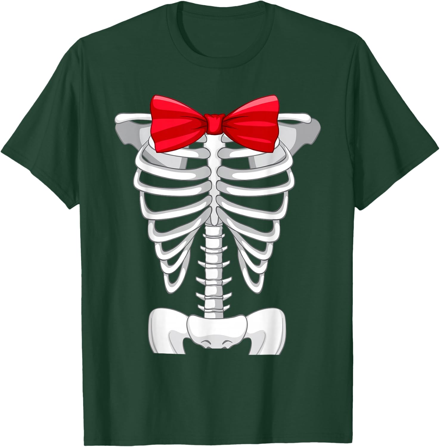 Cool Skeleton Rib Cage X-Ray Halloween Costume Boys Kids T-Shirt - T-Shirt | Forest