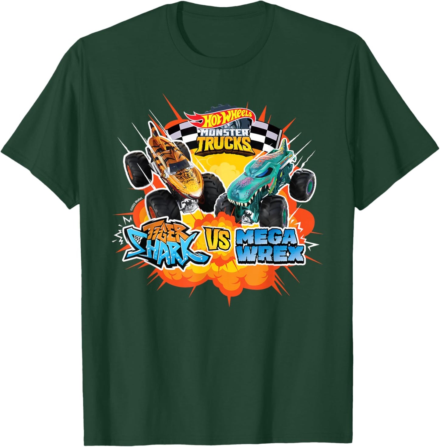 Hot Wheels - Tiger Vs Wrex T-Shirt - T-Shirt | Forest
