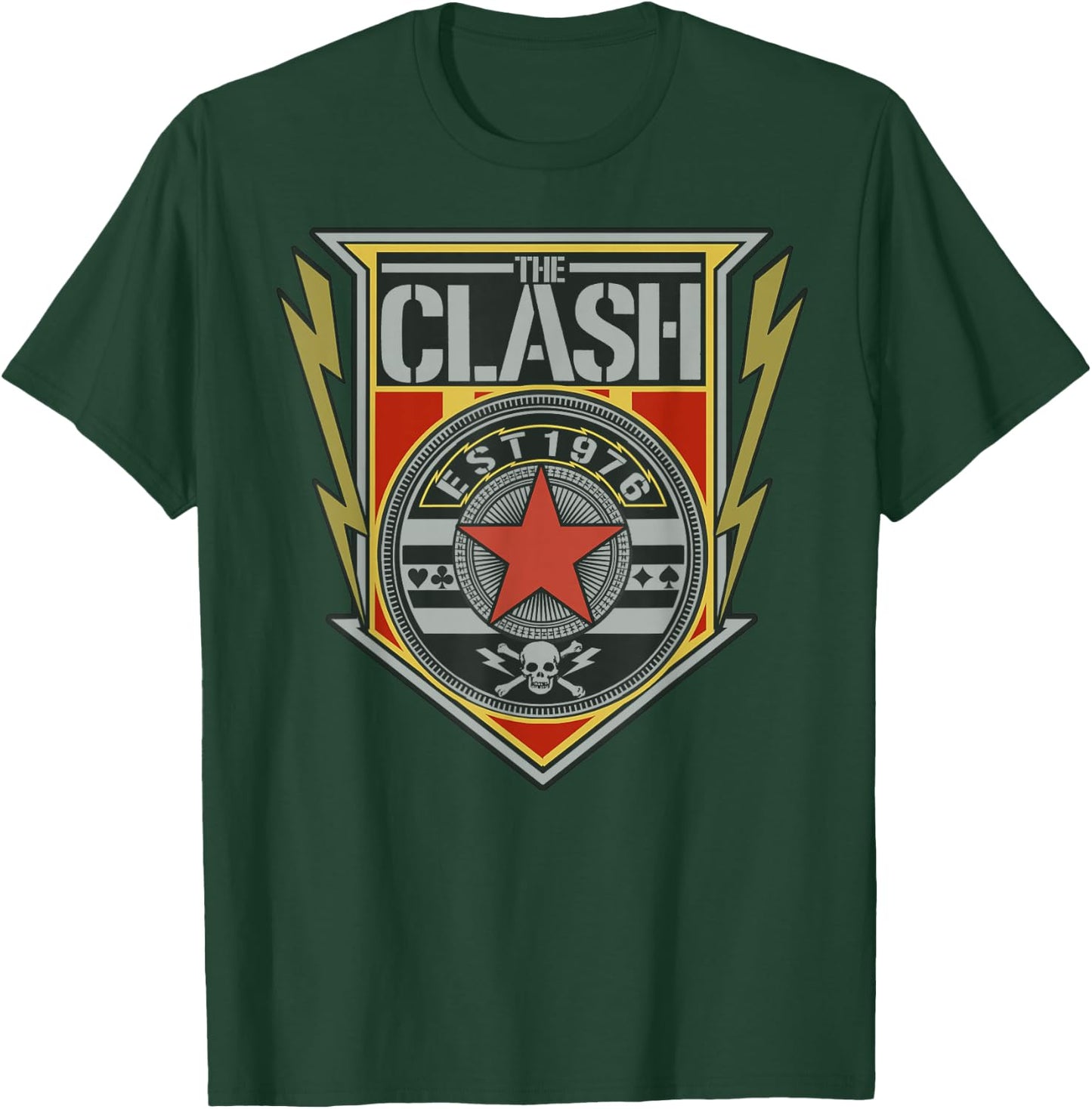 The Clash - EST 1976 Shield T-Shirt - T-Shirt | Forest