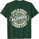 70th Birthday Age 70 Blessed I Religious 70th Birthday T-Shirt - T-Shirt | Forest