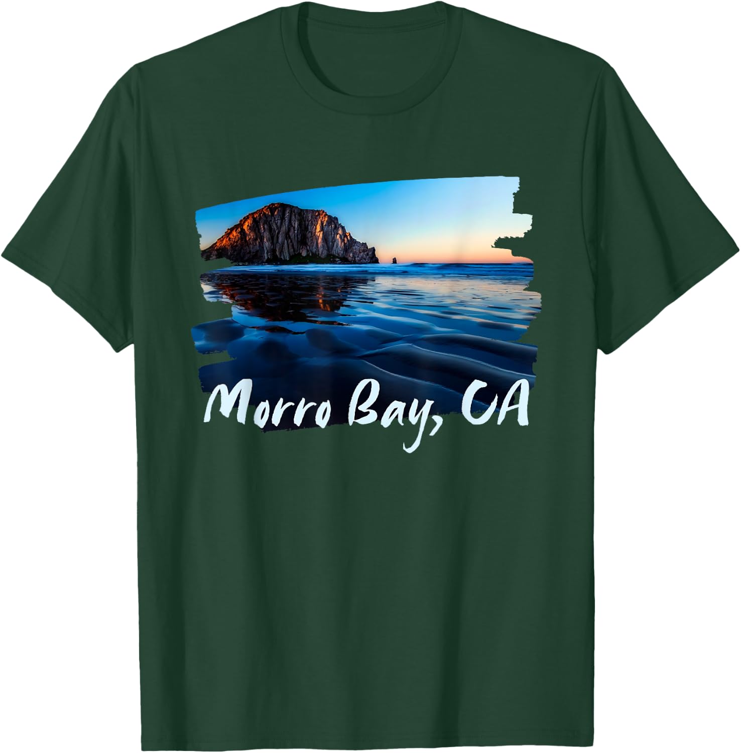Morro Bay Ca Morro Rock California T-Shirt - T-Shirt | Forest