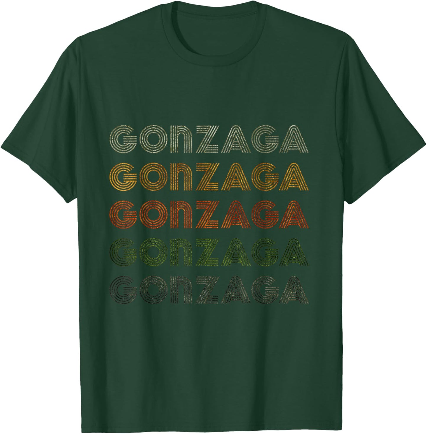 Love Heart Gonzaga Grunge Vintage Style Black Gonzaga T-Shirt - T-Shirt | Forest