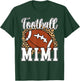 Football Mimi Leopard Grandma Mimi Of A Football Player T-Shirt - T-Shirt | Forest
