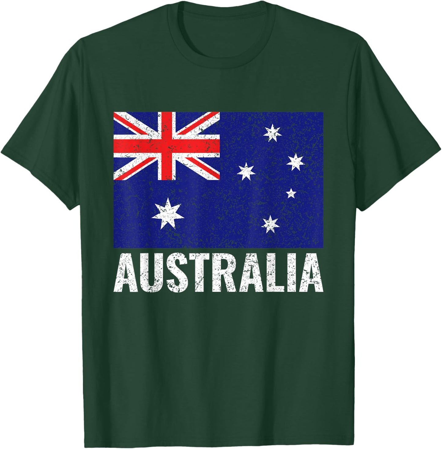 Australia Australian Flag Pride Vintage Gift DNA Patriotic T-Shirt - T-Shirt | Forest