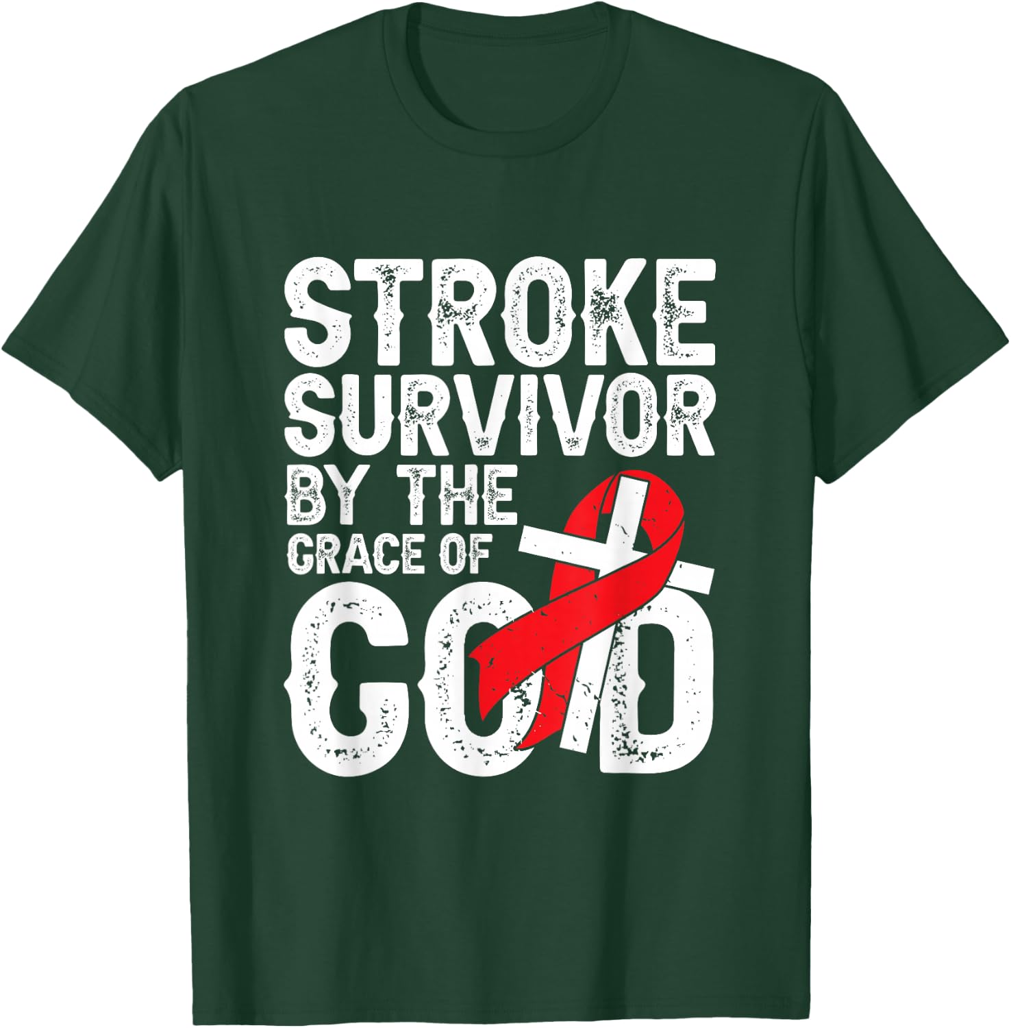 Stroke Survivor by The Grace of god - Stroke Survivor T-Shirt - T-Shirt | Forest