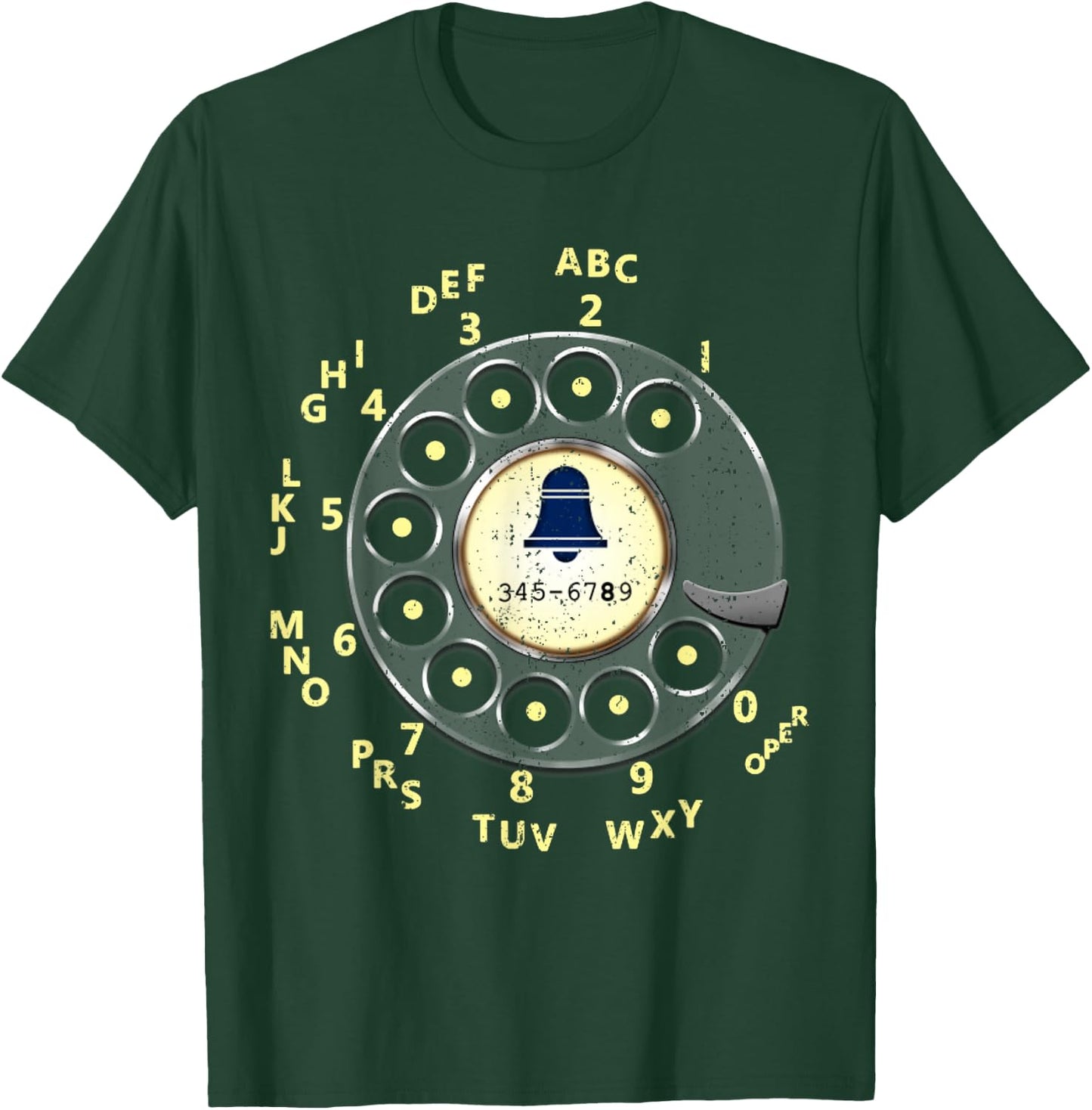 Vintage Retro Rotary Dial Telephone T-Shirt - T-Shirt | Forest