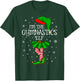 Gymnastics Elf Christmas Matching Family Women Girls Elf T-Shirt - T-Shirt | Forest