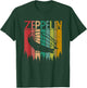 Retro Vintage Zeppelin 70s 80s Dirigible Airship T-Shirt - T-Shirt | Forest