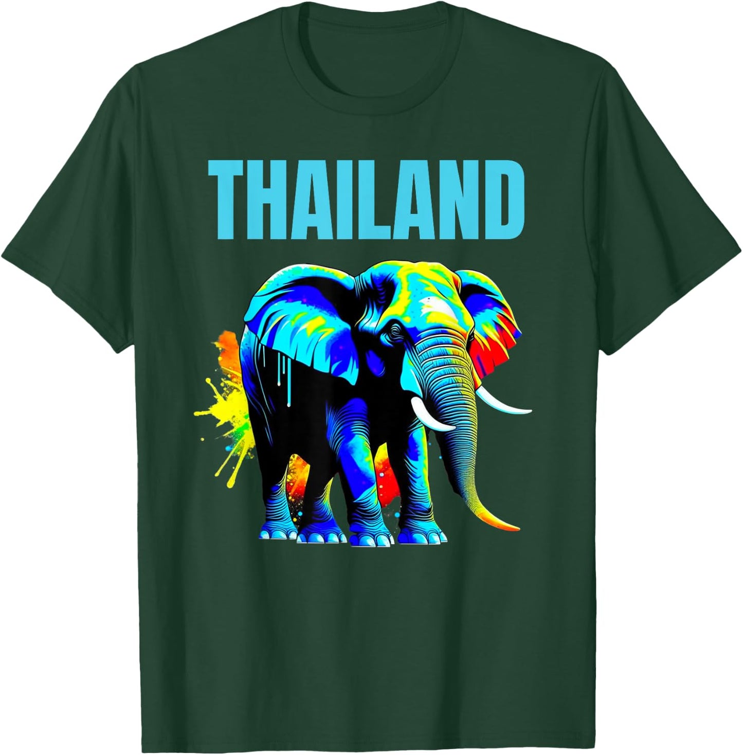 Elephant Thailand Souvenir Matching Group Family Set Squad T-Shirt - T-Shirt | Forest