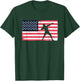 Shot Putter American Flag USA Throw Track And Field Shot Put T-Shirt - T-Shirt | Forest