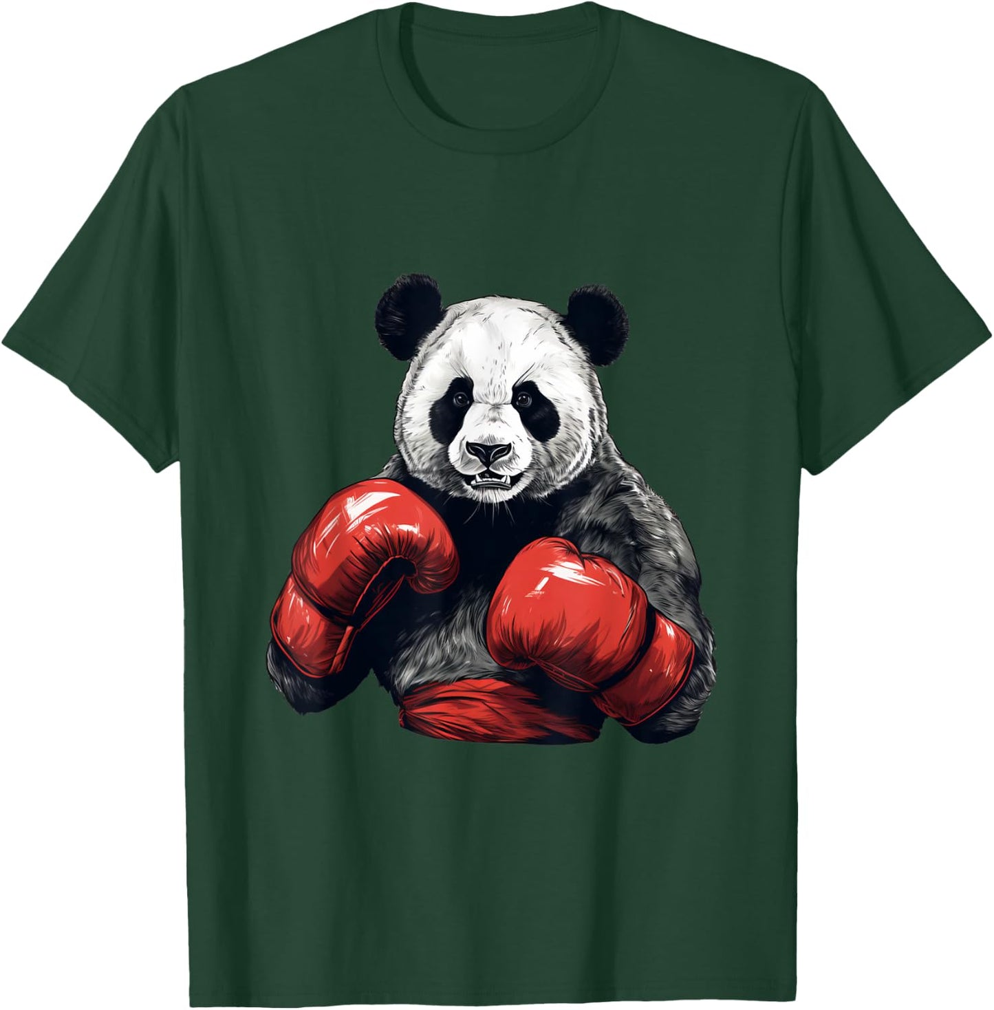 Panda Bear Wearing Boxing Gloves - Funny Boxing T-Shirt - T-Shirt | Forest