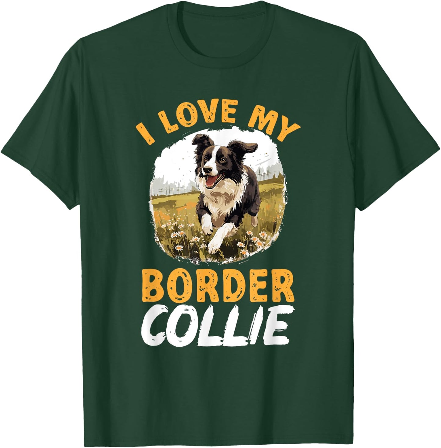 Border Collie Dog - I love my Border Collie Women Kids T-Shirt - T-Shirt | Forest