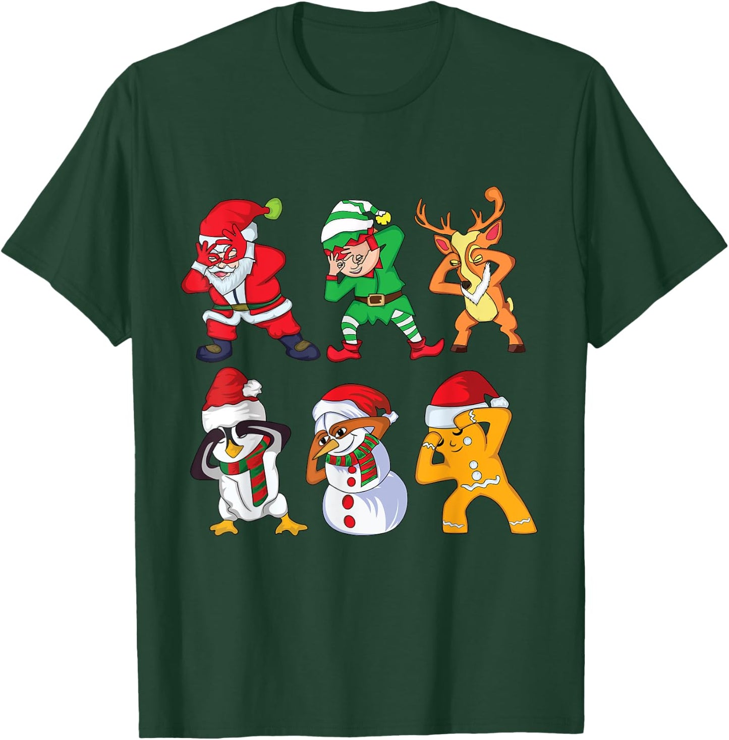 Christmas Santa Claus and Friends Griddy Dance T-Shirt - T-Shirt | Forest