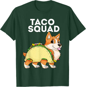 Taco Squad Corgi Taco Tacorgi Tacos Dog Cinco de Mayo Women Kids T-Shirt - T-Shirt | Forest