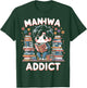 AMM - Anime Manga Manhwa Funny Gift Manhwa Addict Fan -Adults Black T-Shirt - T-Shirt | Forest