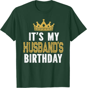 It's My Husband's Birthday Party Family Matching Small T-Shirt - T-Shirt | Forest