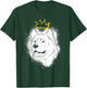 Akita with Crown T-Shirt - T-Shirt | Forest