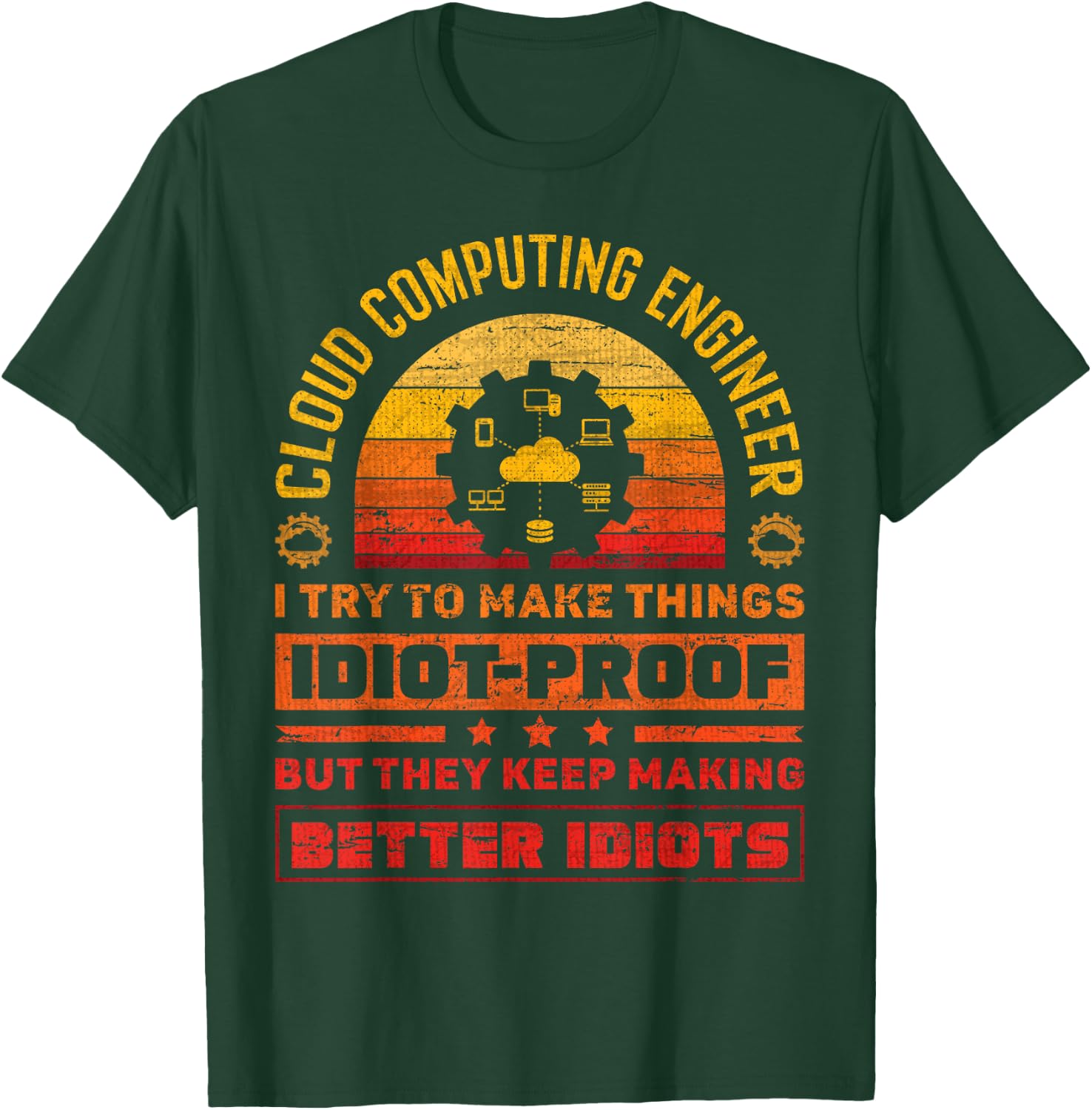 Cloud Specialist Cloud Engineer Cloud Computing Engineer T-Shirt - T-Shirt | Forest
