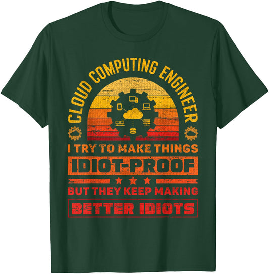 Cloud Specialist Cloud Engineer Cloud Computing Engineer T-Shirt - T-Shirt | Forest