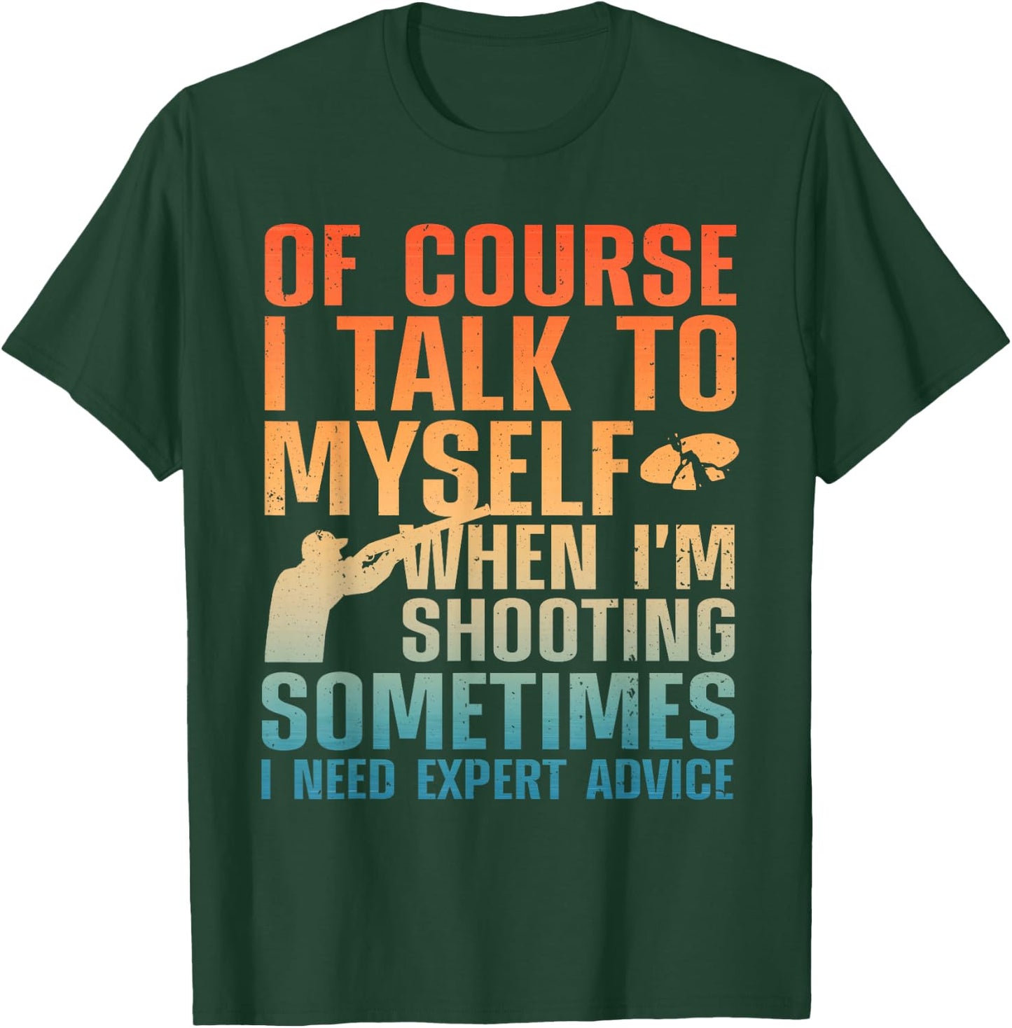 Funny Trap Shooting Women Clay Skeet Trap Shooting T-Shirt - T-Shirt | Forest
