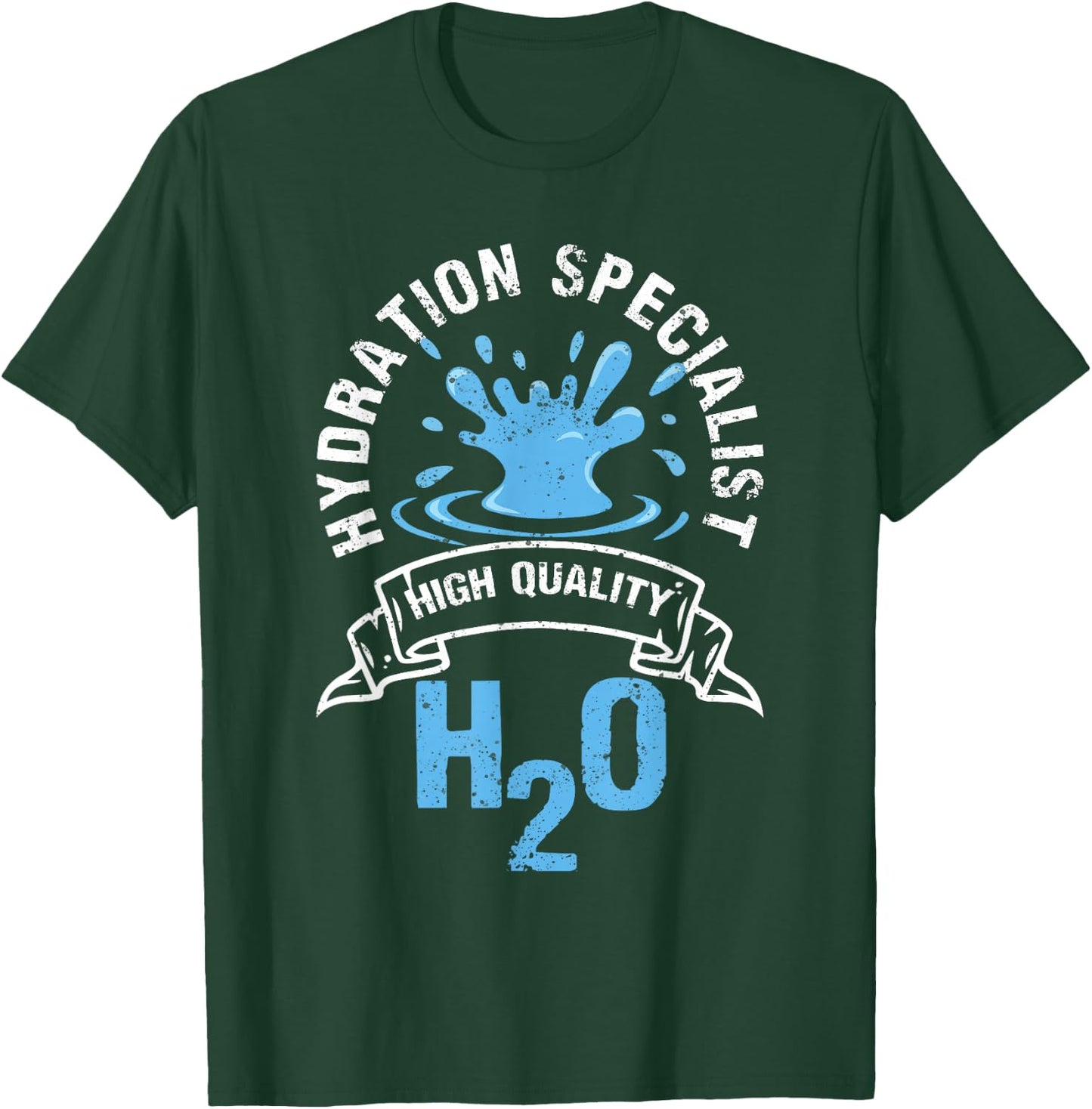Hydration Specialist Waterboy Team Manager H2O T-Shirt - T-Shirt | Forest