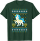 Ugly Hanukkah Sweater Unicorn Jewish Star Christmas Menorah T-Shirt - T-Shirt | Forest