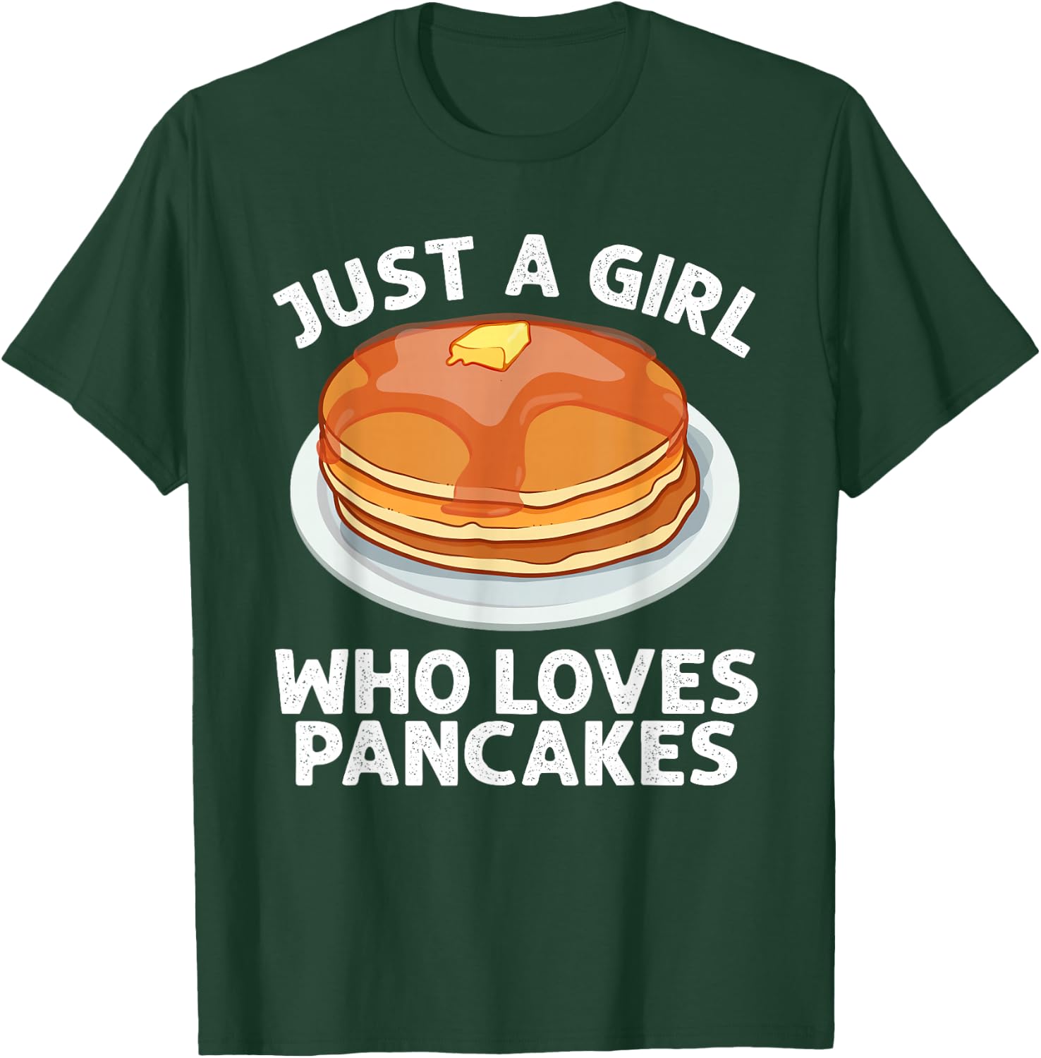 Cool Pancake Design For Girls Women Pancake Lovers Hotcake T-Shirt - T-Shirt | Forest